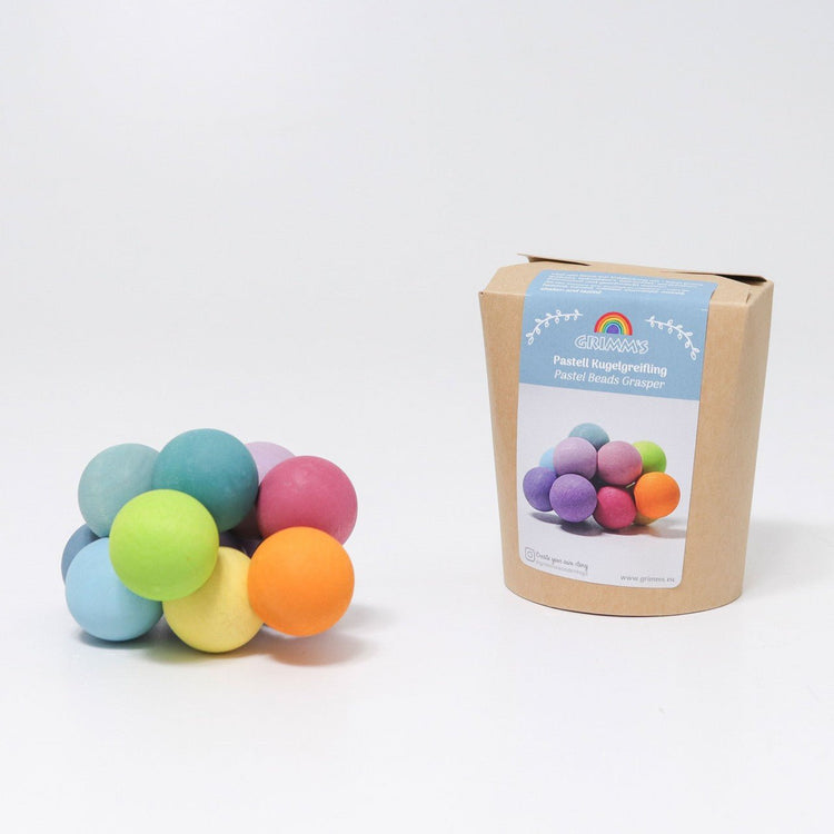 GRIMM'S | BEADS GRASPER - PASTEL by GRIMM'S WOODEN TOYS - The Playful Collective