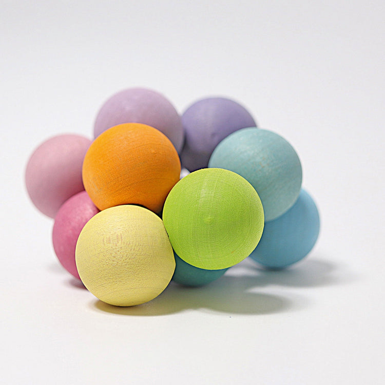 GRIMM'S | BEADS GRASPER - PASTEL by GRIMM'S WOODEN TOYS - The Playful Collective