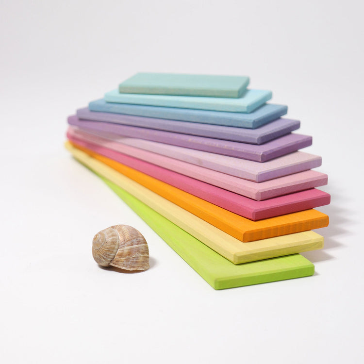 GRIMM'S | BUILDING BOARDS - PASTEL by GRIMM'S WOODEN TOYS - The Playful Collective