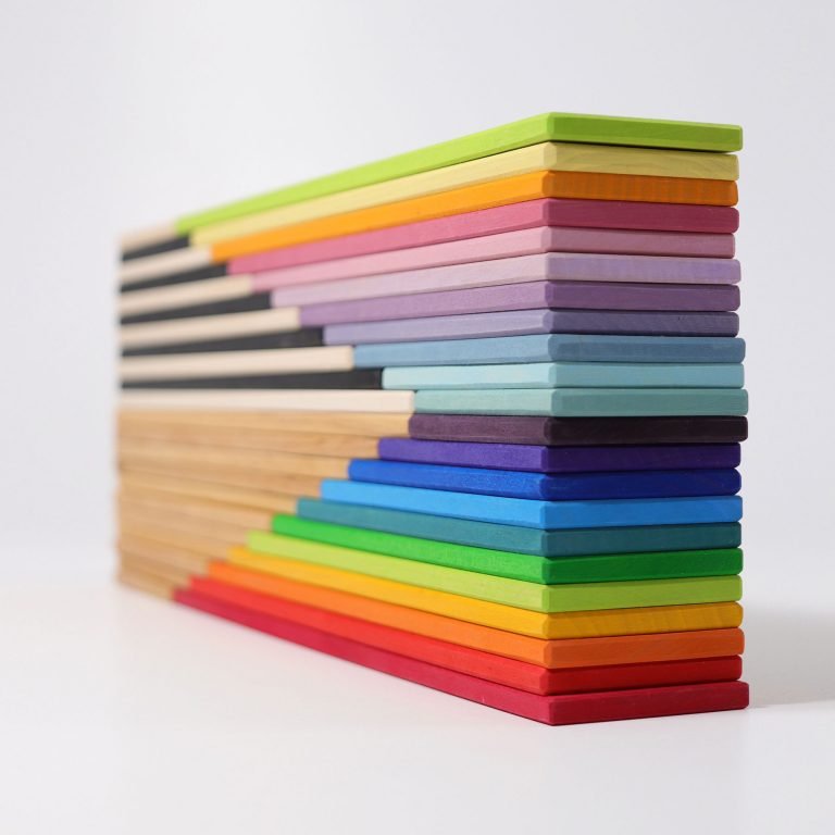 GRIMM'S | BUILDING BOARDS - RAINBOW by GRIMM'S WOODEN TOYS - The Playful Collective