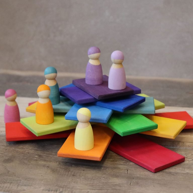 GRIMM'S | BUILDING BOARDS - RAINBOW by GRIMM'S WOODEN TOYS - The Playful Collective
