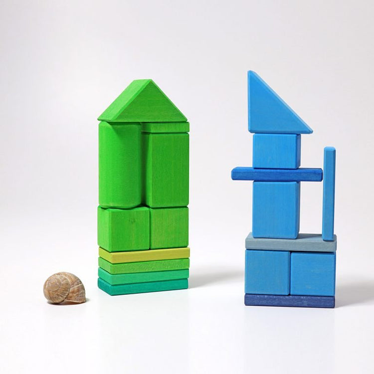 GRIMM'S | BUILDING SET SHAPES & COLOURS by GRIMM'S WOODEN TOYS - The Playful Collective