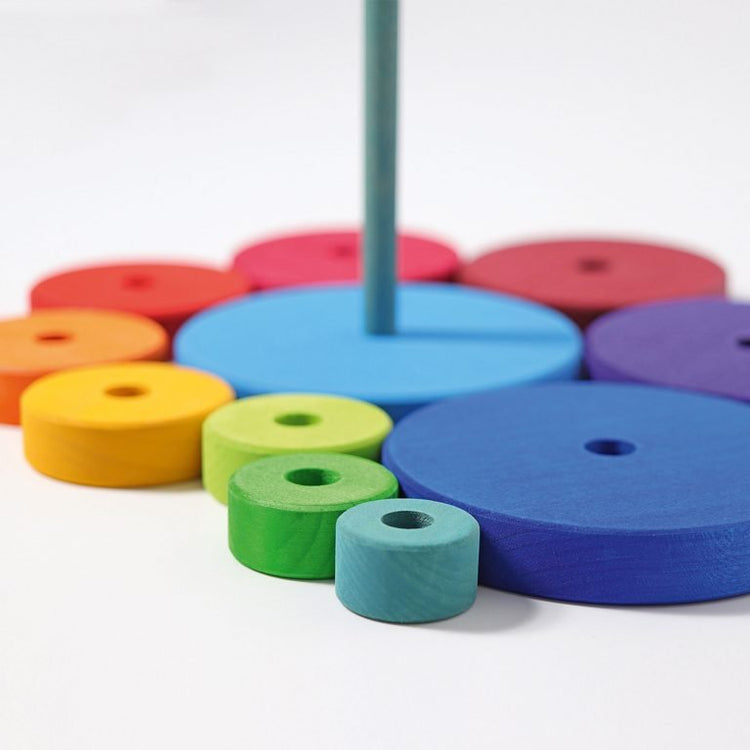 GRIMM'S | CONICAL TOWER - RAINBOW by GRIMM'S WOODEN TOYS - The Playful Collective