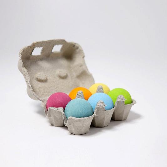 GRIMM'S | LARGE PASTEL BALLS - SET OF 6 by GRIMM'S WOODEN TOYS - The Playful Collective