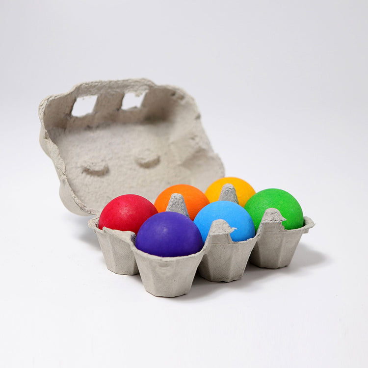 GRIMM'S | LARGE RAINBOW BALLS - SET OF 6 by GRIMM'S WOODEN TOYS - The Playful Collective