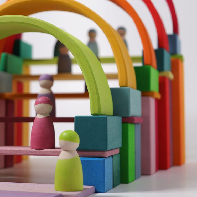 GRIMM'S | LARGE STEPPED PYRAMID by GRIMM'S WOODEN TOYS - The Playful Collective