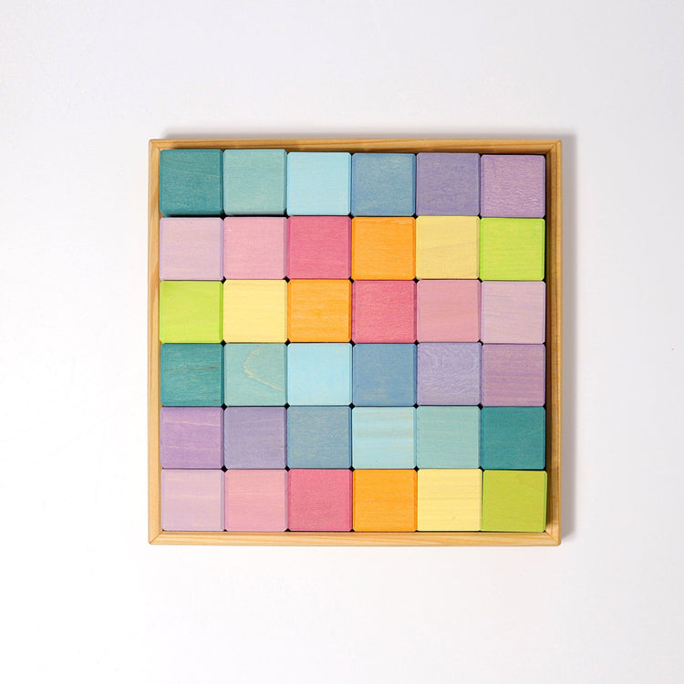 GRIMM'S | MOSAIC 36 PIECE - PASTEL by GRIMM'S WOODEN TOYS - The Playful Collective