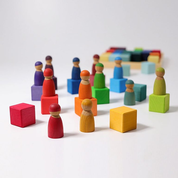 GRIMM'S | MOSAIC 36 PIECE - RAINBOW by GRIMM'S WOODEN TOYS - The Playful Collective