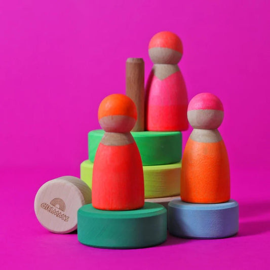 GRIMM'S | NEON FRIENDS - PINK (2023) *COMING SOON* by GRIMM'S WOODEN TOYS - The Playful Collective