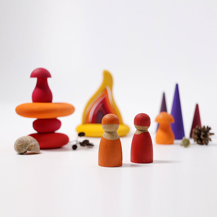 GRIMM'S | PEBBLES - FIRE by GRIMM'S WOODEN TOYS - The Playful Collective