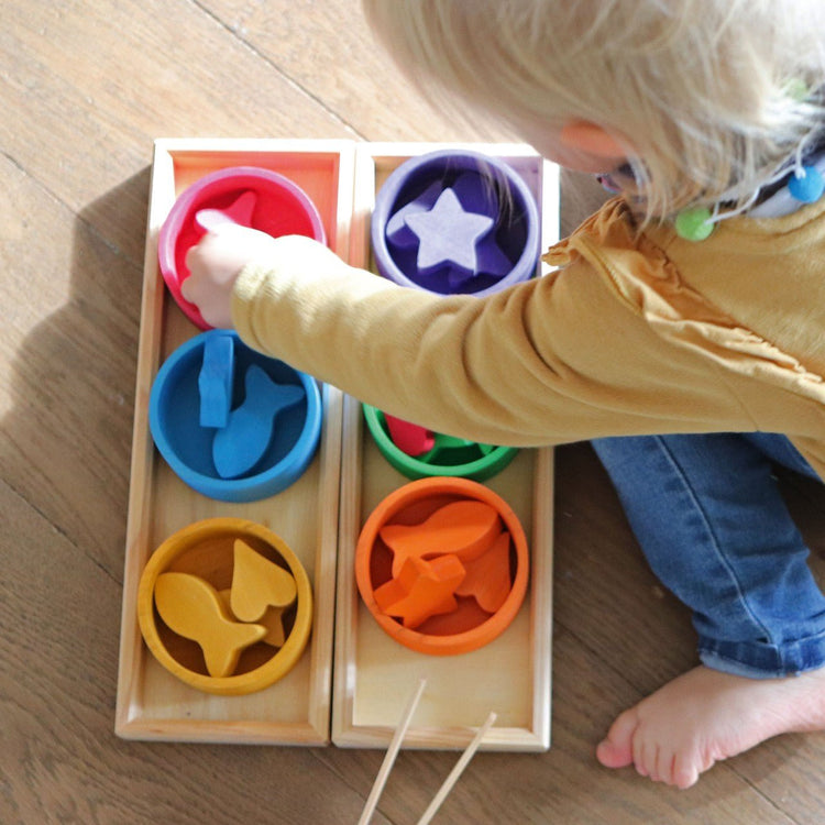 GRIMM'S | RAINBOW BOWLS SORTING GAME by GRIMM'S WOODEN TOYS - The Playful Collective