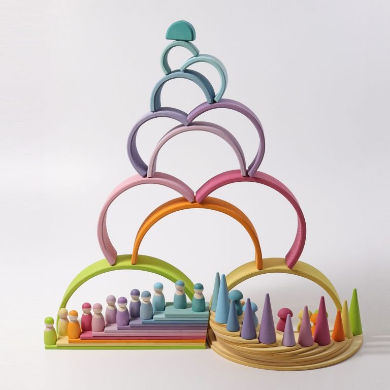 GRIMM'S | RAINBOW LARGE - PASTEL by GRIMM'S WOODEN TOYS - The Playful Collective