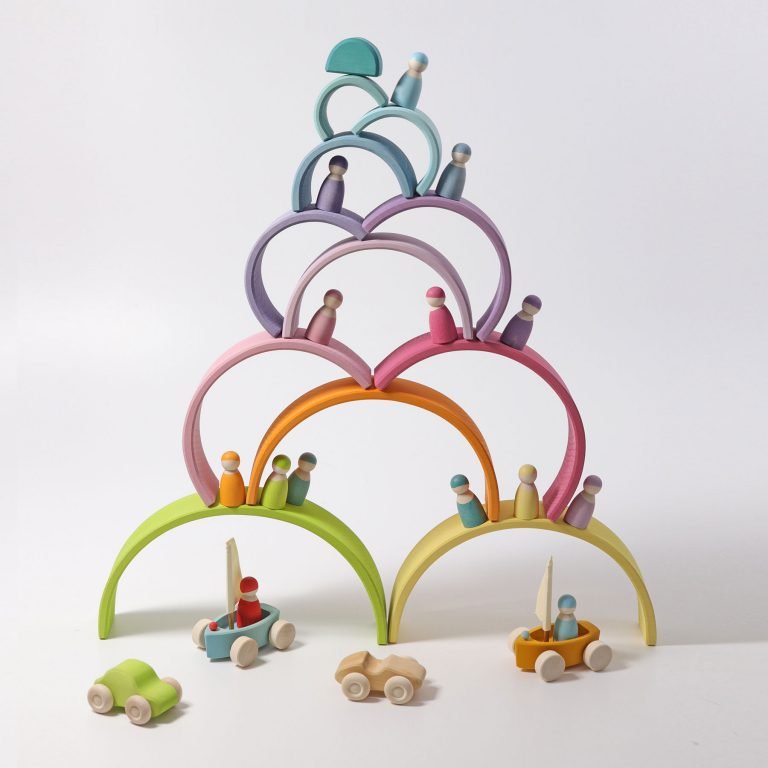 GRIMM'S | RAINBOW LARGE - PASTEL by GRIMM'S WOODEN TOYS - The Playful Collective