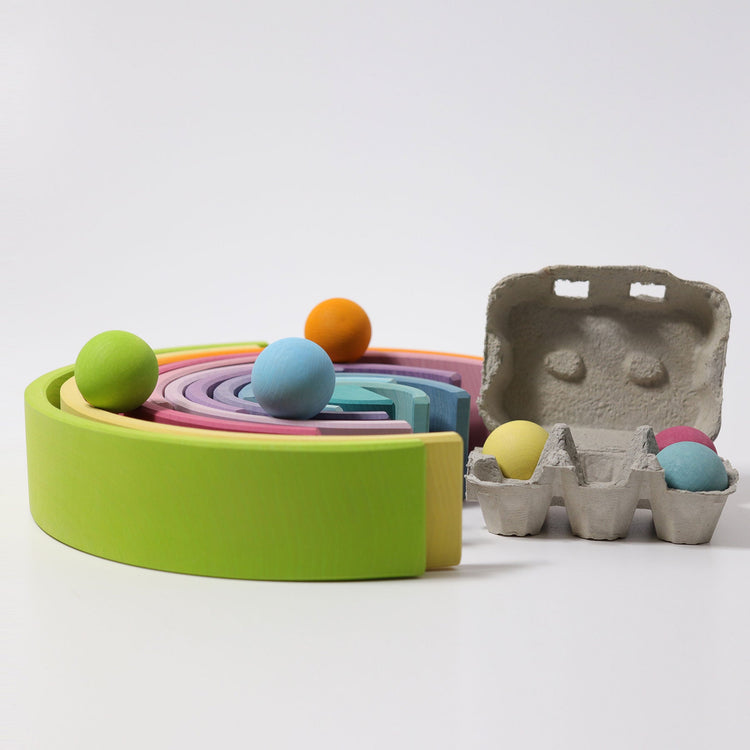 GRIMM'S | RAINBOW LARGE - PASTEL by GRIMM'S WOODEN TOYS - The Playful Collective