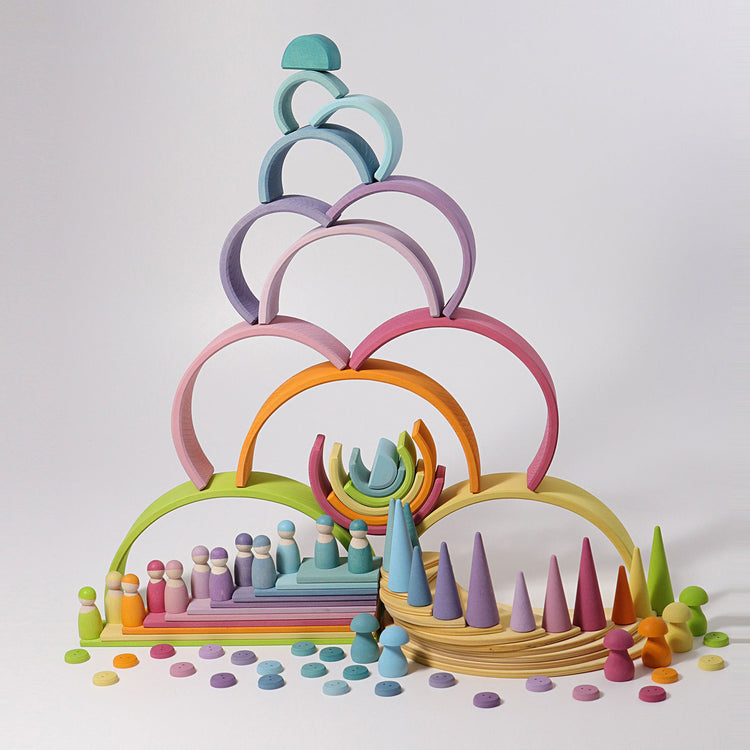 GRIMM'S | RAINBOW LARGE - PASTEL by GRIMM'S WOODEN TOYS - The Playful Collective