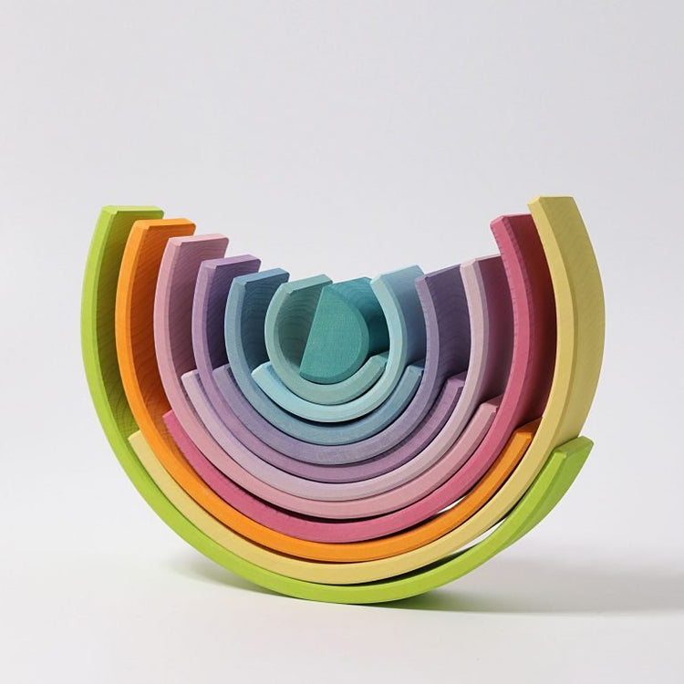 GRIMM'S | RAINBOW LARGE - PASTEL by GRIMM'S WOODEN TOYS - The Playful Collective