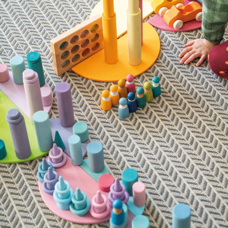 GRIMM'S | SEMI CIRCLES - PASTEL by GRIMM'S WOODEN TOYS - The Playful Collective