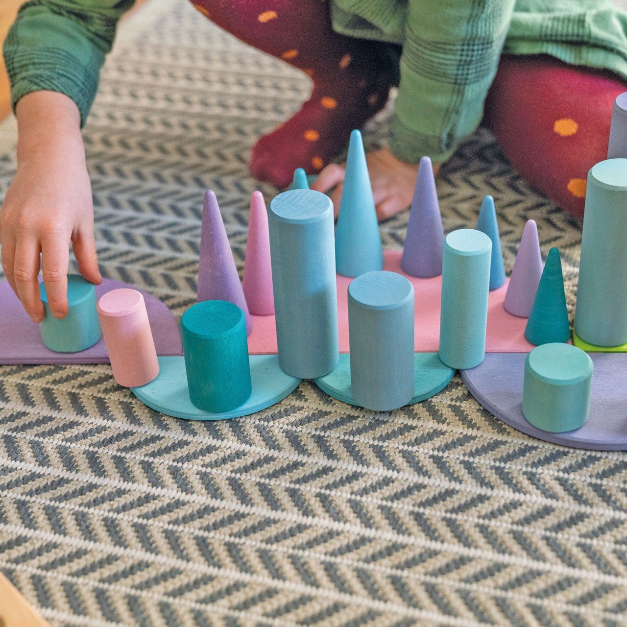 GRIMM'S | SEMI CIRCLES - PASTEL by GRIMM'S WOODEN TOYS - The Playful Collective