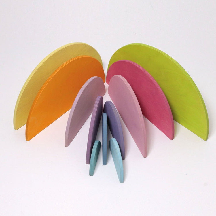 GRIMM'S | SEMI CIRCLES - PASTEL by GRIMM'S WOODEN TOYS - The Playful Collective