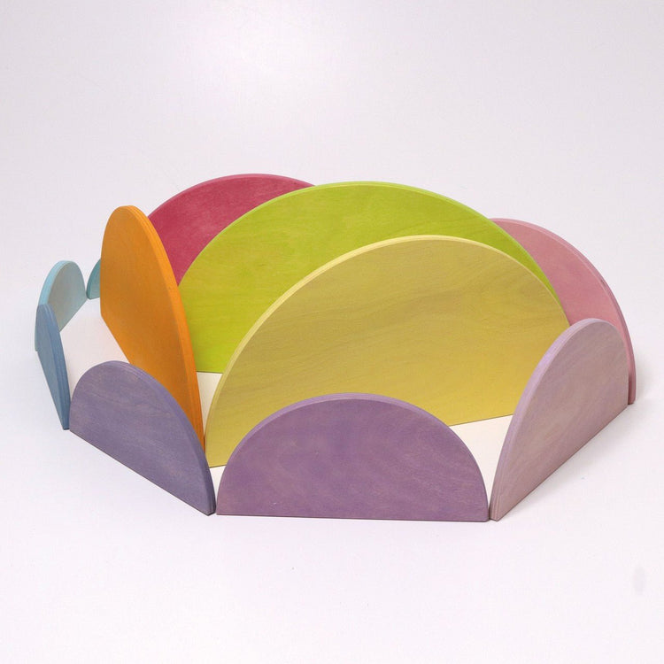 GRIMM'S | SEMI CIRCLES - PASTEL by GRIMM'S WOODEN TOYS - The Playful Collective