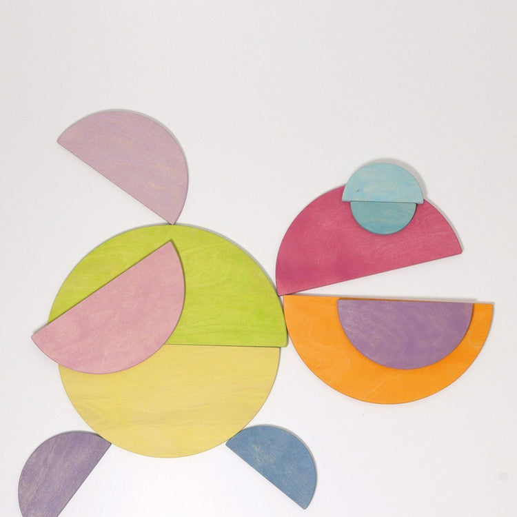 GRIMM'S | SEMI CIRCLES - PASTEL by GRIMM'S WOODEN TOYS - The Playful Collective