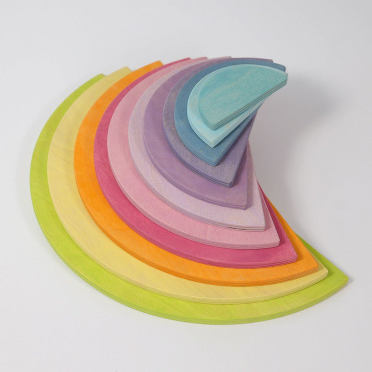 GRIMM'S | SEMI CIRCLES - PASTEL by GRIMM'S WOODEN TOYS - The Playful Collective