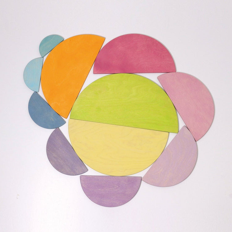 GRIMM'S | SEMI CIRCLES - PASTEL by GRIMM'S WOODEN TOYS - The Playful Collective