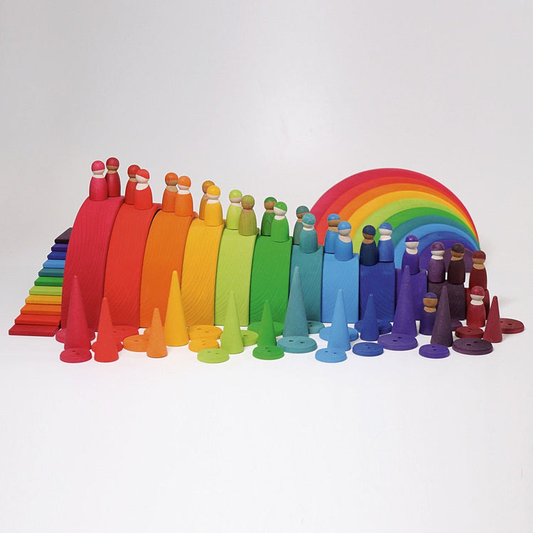 GRIMM'S | SEMI CIRCLES - RAINBOW by GRIMM'S WOODEN TOYS - The Playful Collective