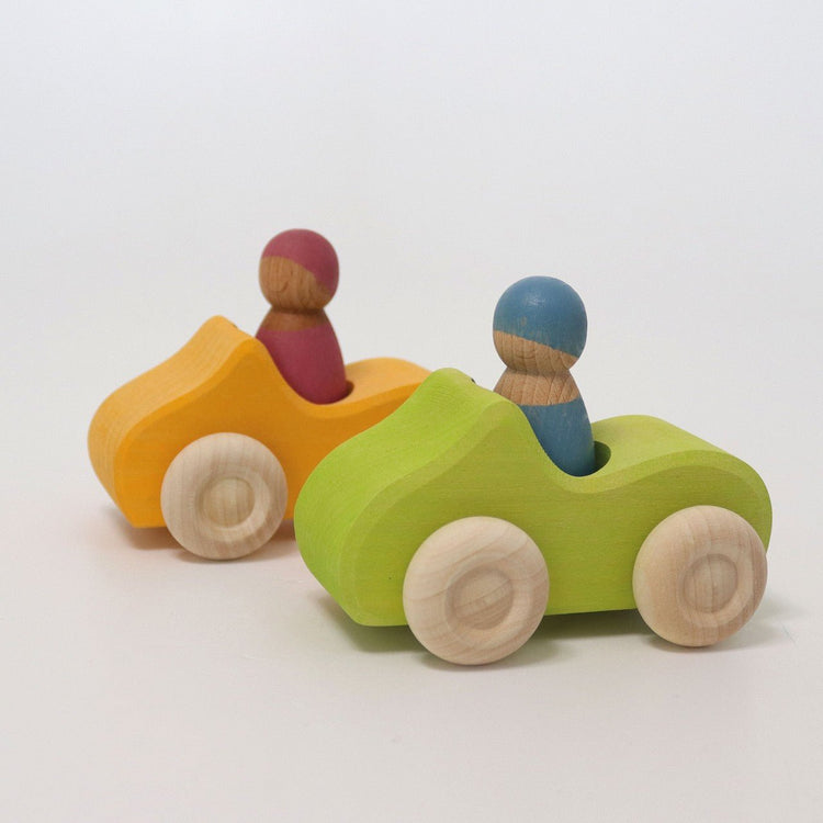 GRIMM'S | SMALL CONVERTIBLE CAR - GREEN by GRIMM'S WOODEN TOYS - The Playful Collective