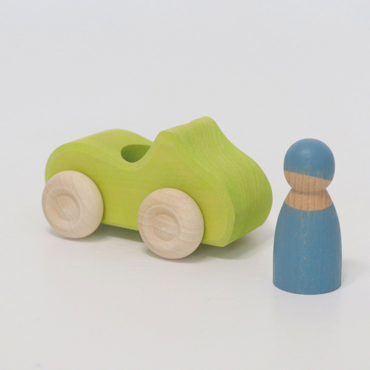 GRIMM'S | SMALL CONVERTIBLE CAR - GREEN by GRIMM'S WOODEN TOYS - The Playful Collective