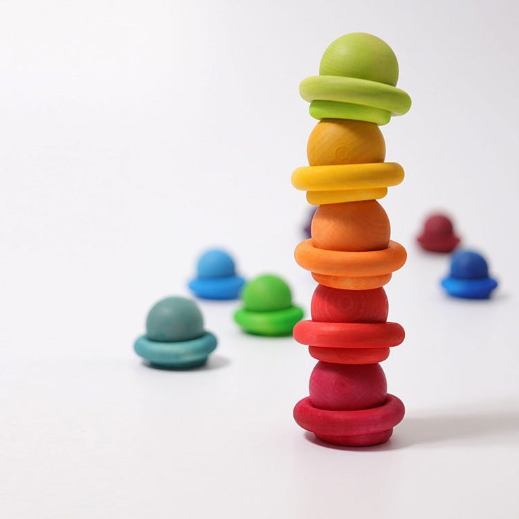 GRIMM'S | SMALL RAINBOW BALLS - SET OF 12 by GRIMM'S WOODEN TOYS - The Playful Collective