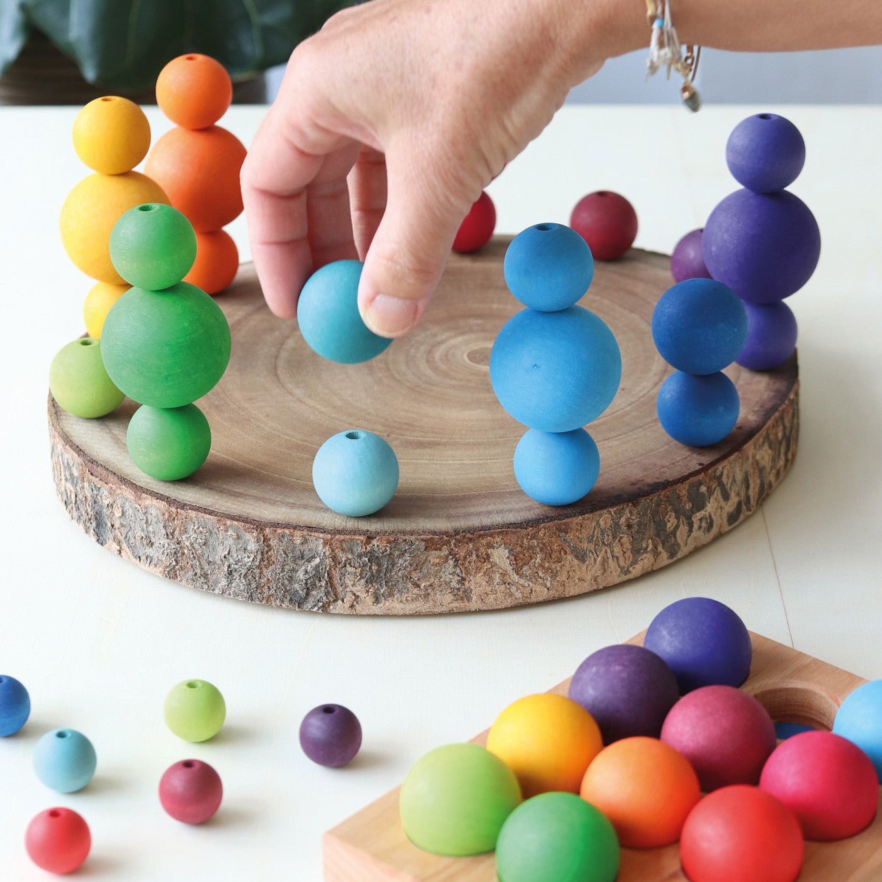 GRIMM'S | SMALL RAINBOW BALLS - SET OF 12 by GRIMM'S WOODEN TOYS - The Playful Collective