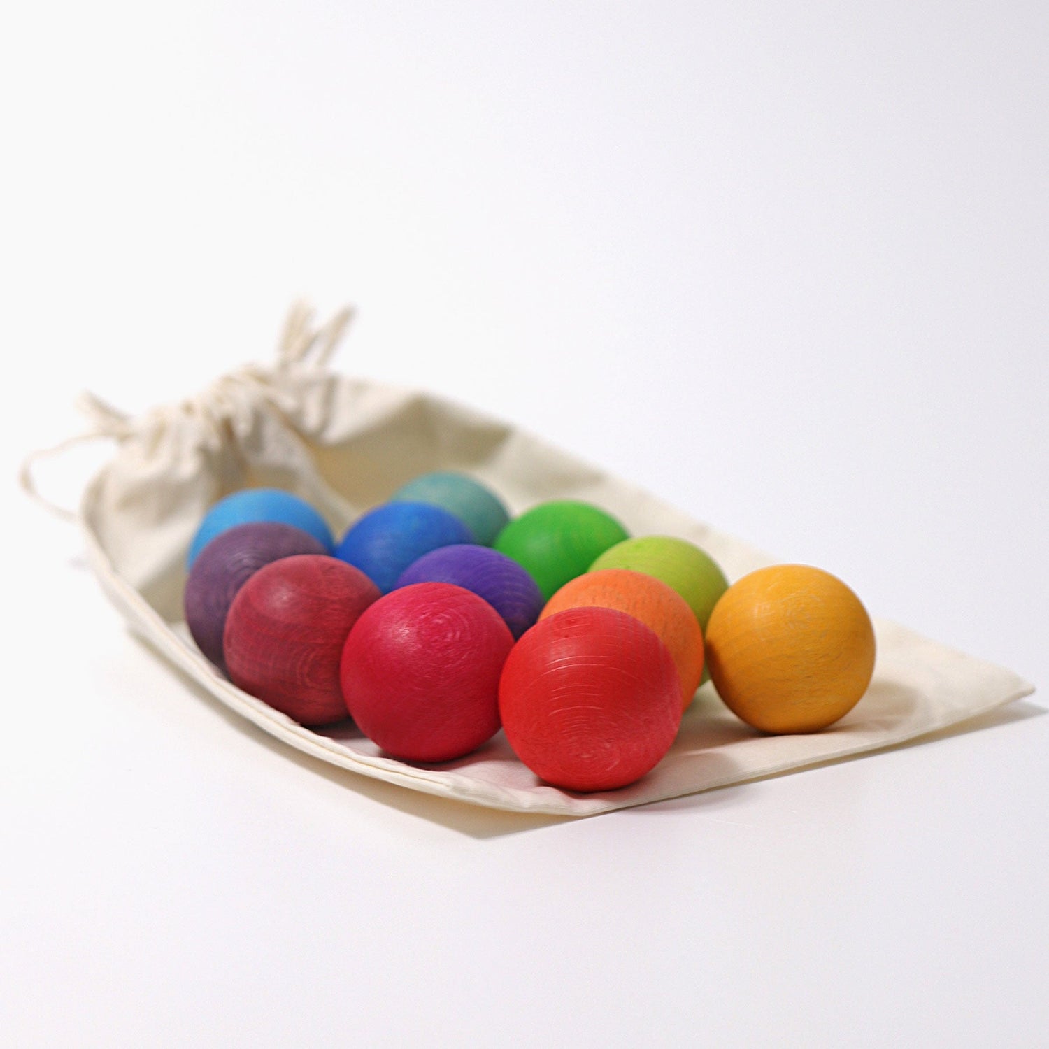 GRIMM'S | SMALL RAINBOW BALLS - SET OF 12 by GRIMM'S WOODEN TOYS - The Playful Collective