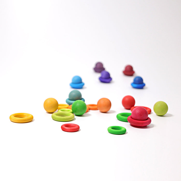 GRIMM'S | SMALL RAINBOW BALLS - SET OF 12 by GRIMM'S WOODEN TOYS - The Playful Collective