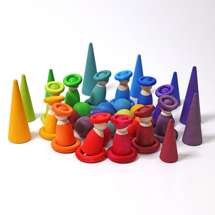 GRIMM'S | SMALL RAINBOW BALLS - SET OF 12 by GRIMM'S WOODEN TOYS - The Playful Collective