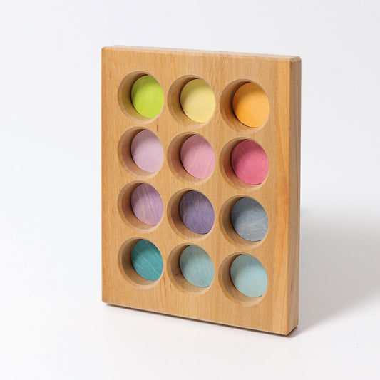 GRIMM'S | SORTING BOARD - PASTEL by GRIMM'S WOODEN TOYS - The Playful Collective