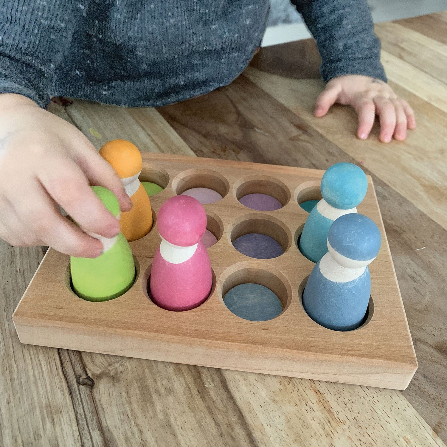 GRIMM'S | SORTING BOARD - PASTEL by GRIMM'S WOODEN TOYS - The Playful Collective