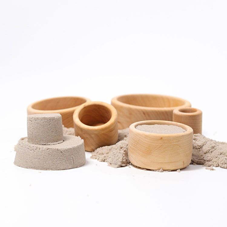 GRIMM'S | STACKING BOWLS - NATURAL by GRIMM'S WOODEN TOYS - The Playful Collective