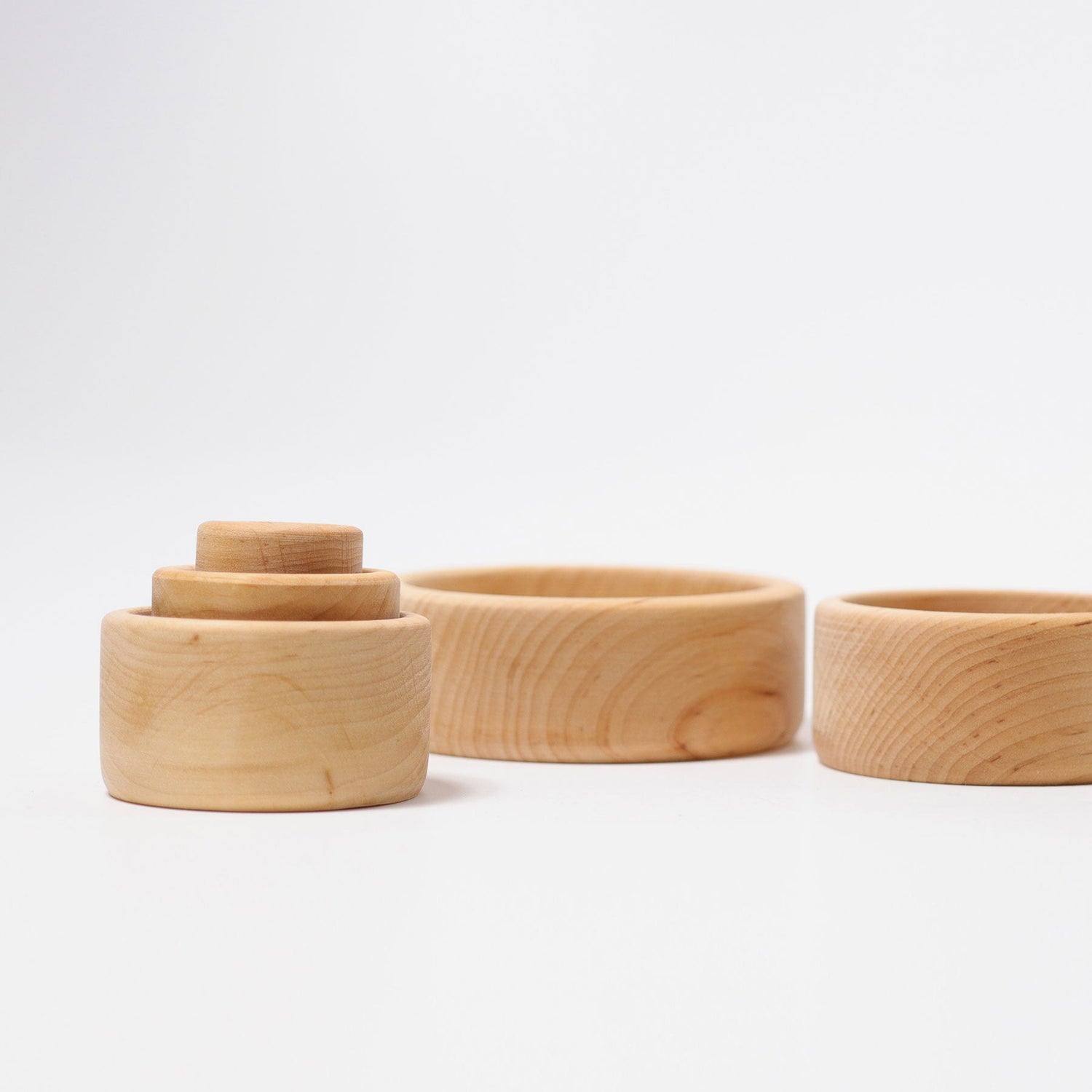 GRIMM'S | STACKING BOWLS - NATURAL by GRIMM'S WOODEN TOYS - The Playful Collective