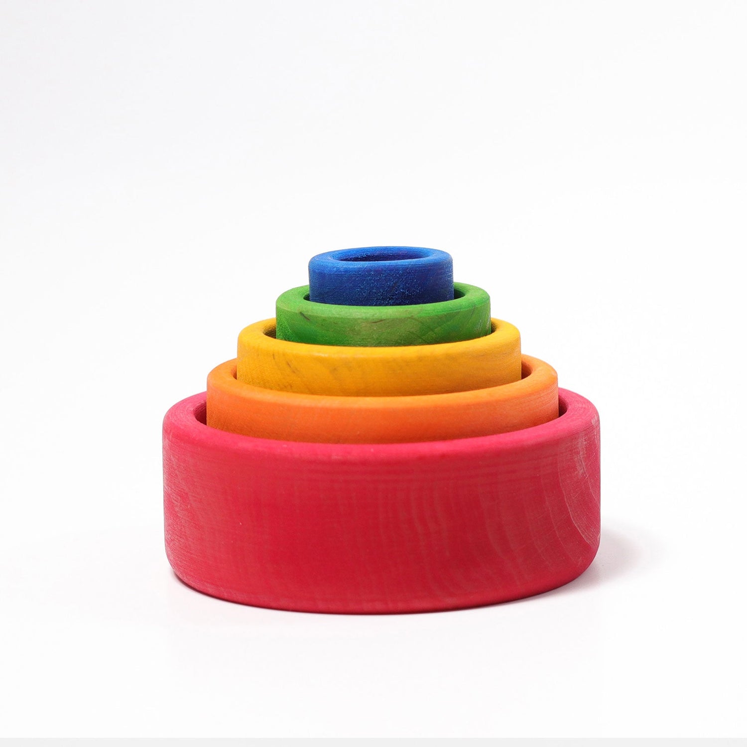 GRIMM'S | STACKING BOWLS - RED by GRIMM'S WOODEN TOYS - The Playful Collective