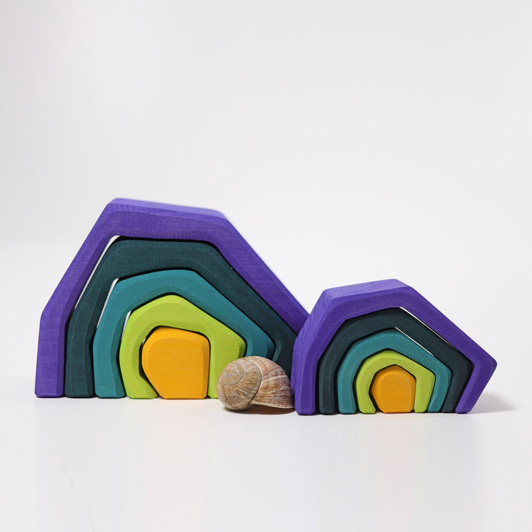 GRIMM'S | STACKING EARTH CAVE - LARGE by GRIMM'S WOODEN TOYS - The Playful Collective