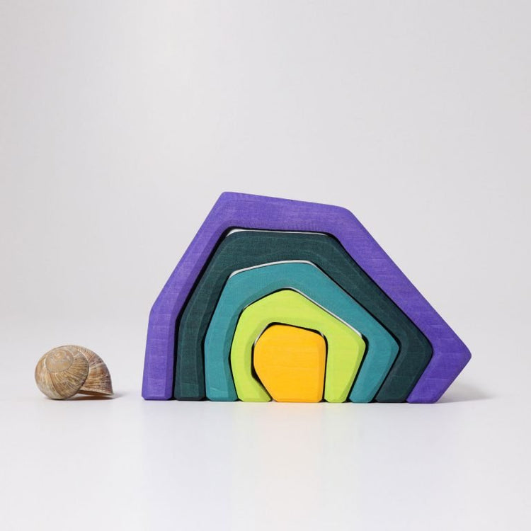 GRIMM'S | STACKING EARTH CAVE - LARGE by GRIMM'S WOODEN TOYS - The Playful Collective