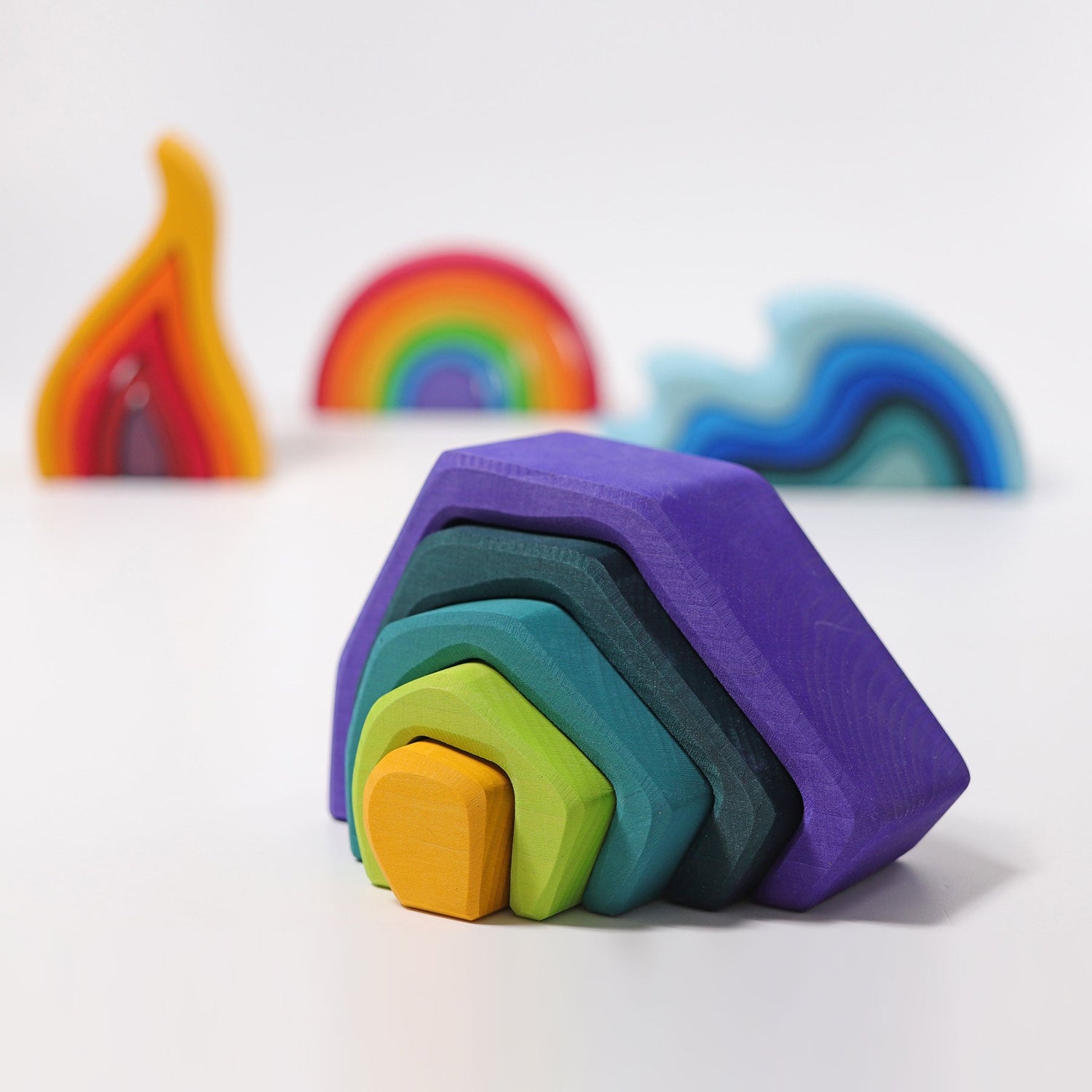 GRIMM'S | STACKING EARTH CAVE - LARGE by GRIMM'S WOODEN TOYS - The Playful Collective