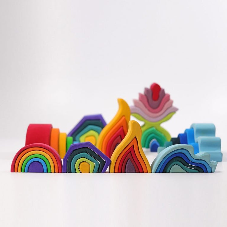 GRIMM'S | STACKING FIRE - LARGE by GRIMM'S WOODEN TOYS - The Playful Collective