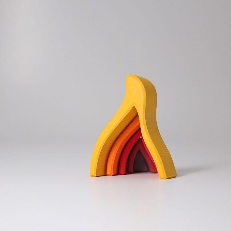 GRIMM'S | STACKING FIRE - SMALL by GRIMM'S WOODEN TOYS - The Playful Collective