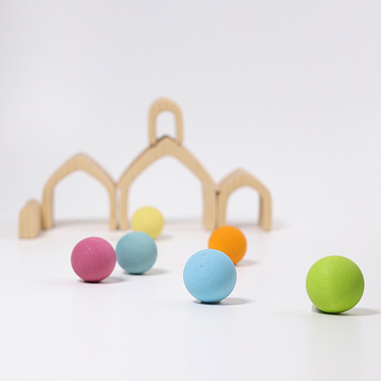 GRIMM'S | STACKING HOUSE - NATURAL by GRIMM'S WOODEN TOYS - The Playful Collective
