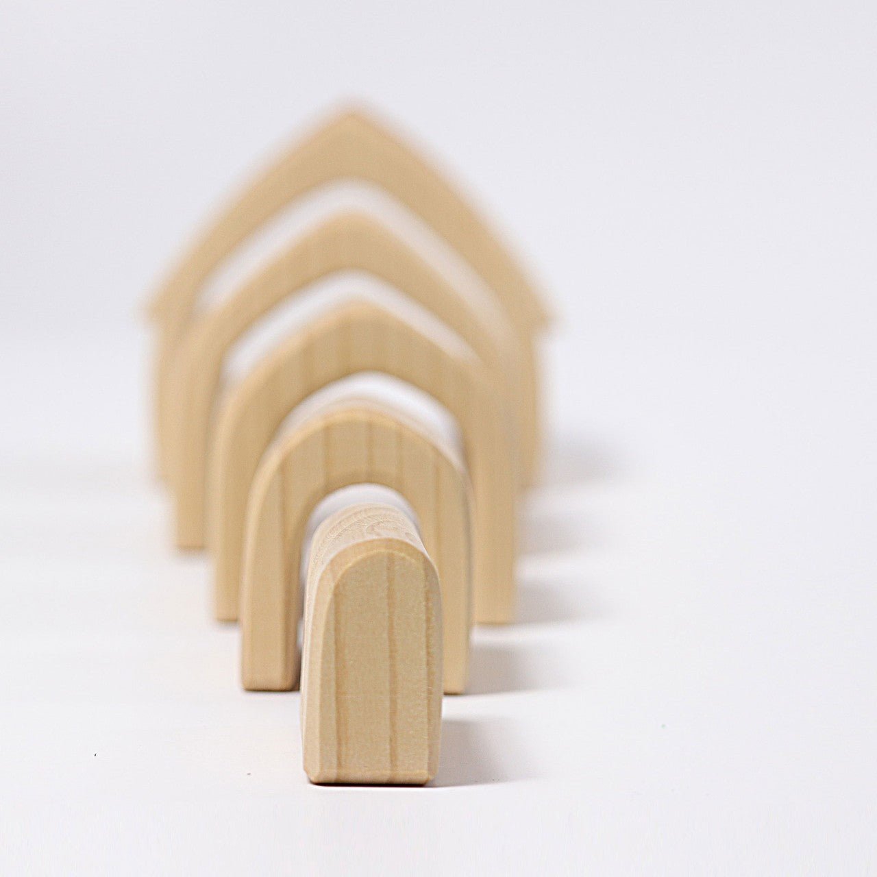 GRIMM'S | STACKING HOUSE - NATURAL by GRIMM'S WOODEN TOYS - The Playful Collective