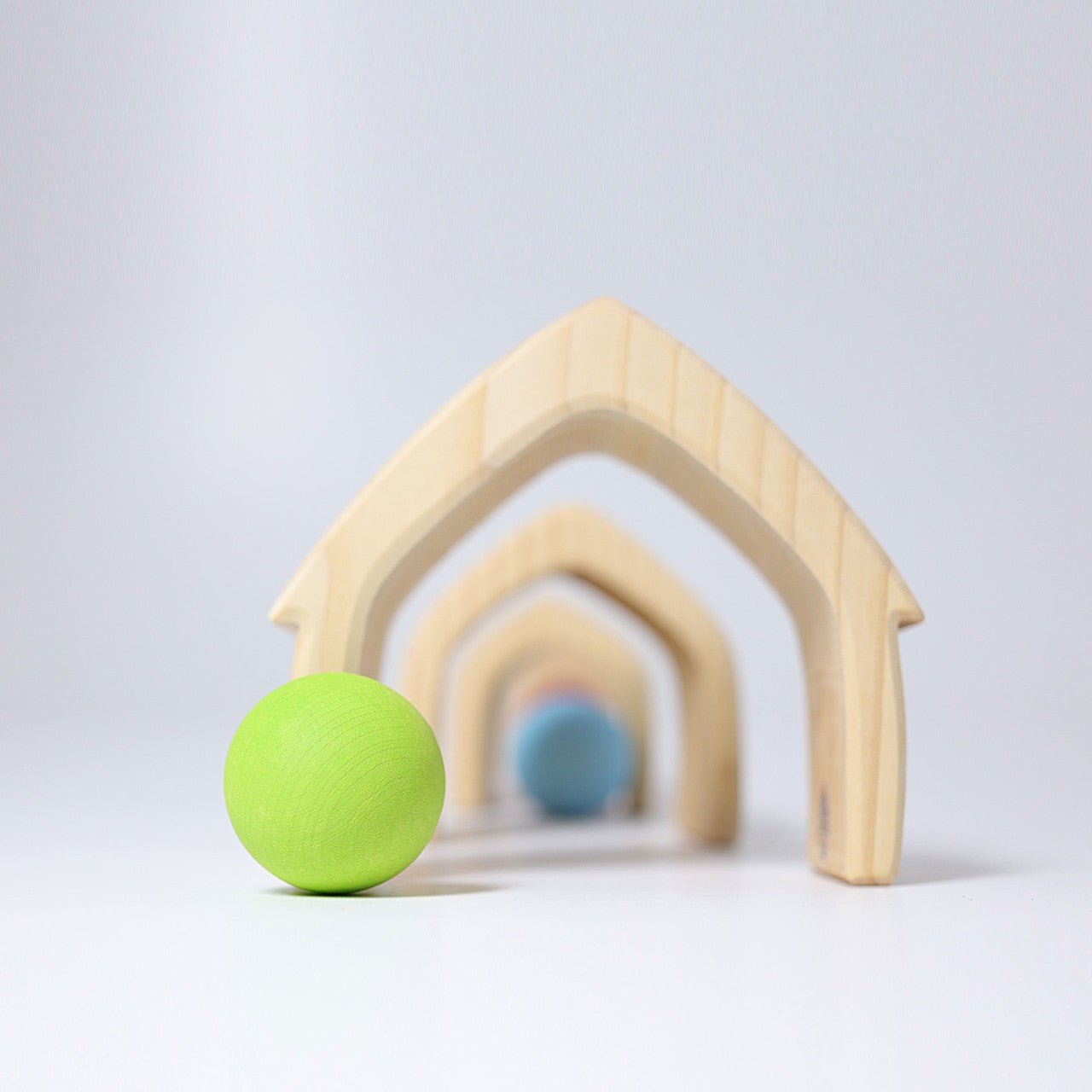 GRIMM'S | STACKING HOUSE - NATURAL by GRIMM'S WOODEN TOYS - The Playful Collective