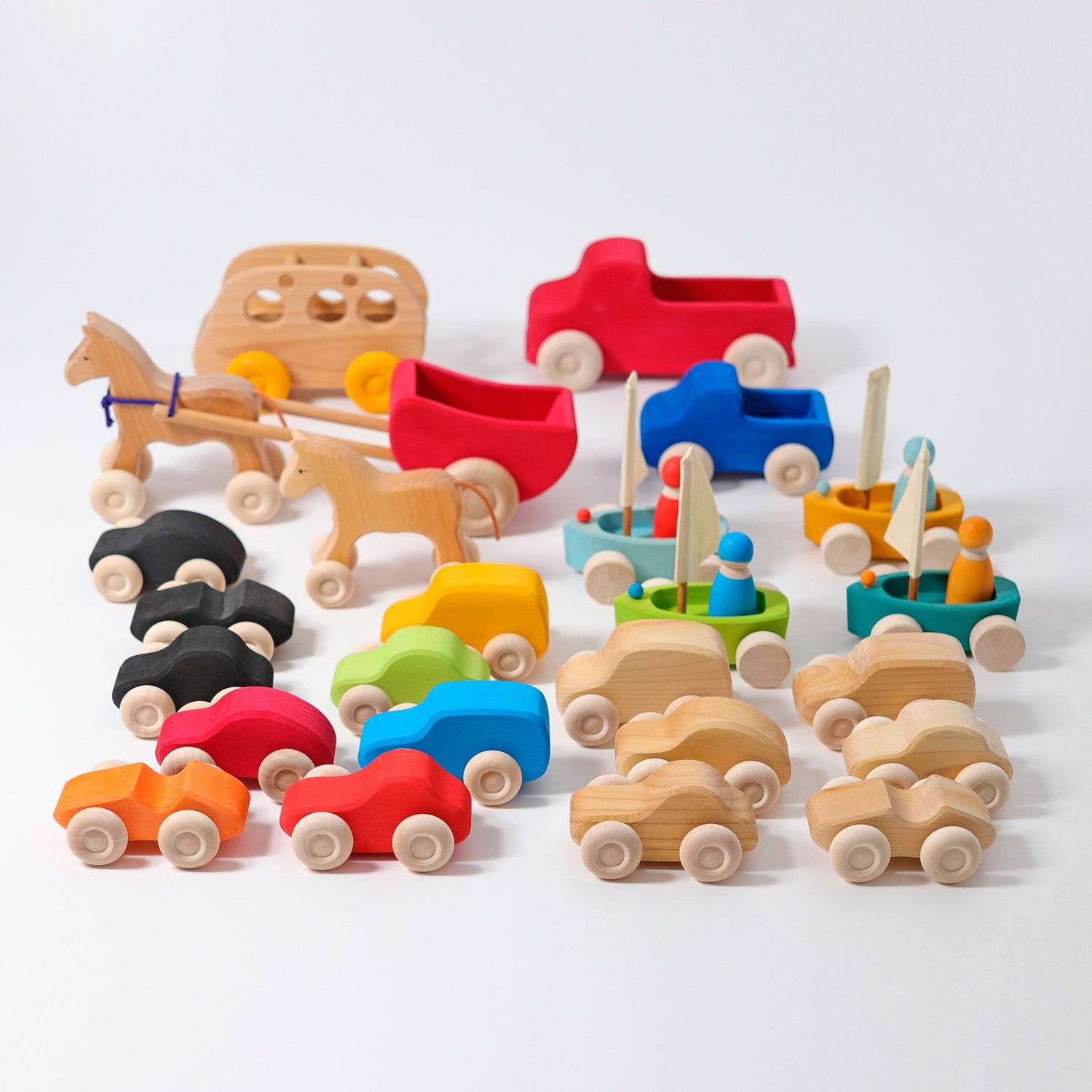 GRIMM'S | TRUCK LARGE RED by GRIMM'S WOODEN TOYS - The Playful Collective