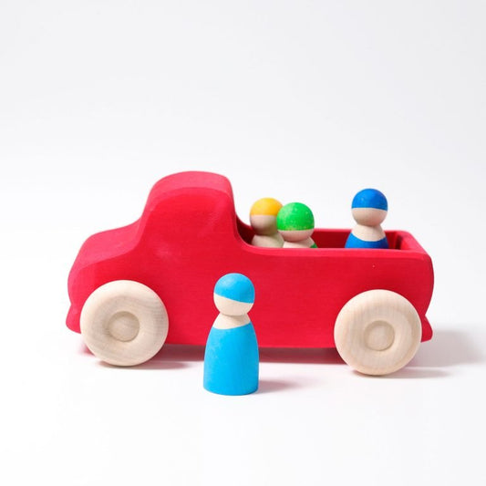 GRIMM'S | TRUCK LARGE RED by GRIMM'S WOODEN TOYS - The Playful Collective
